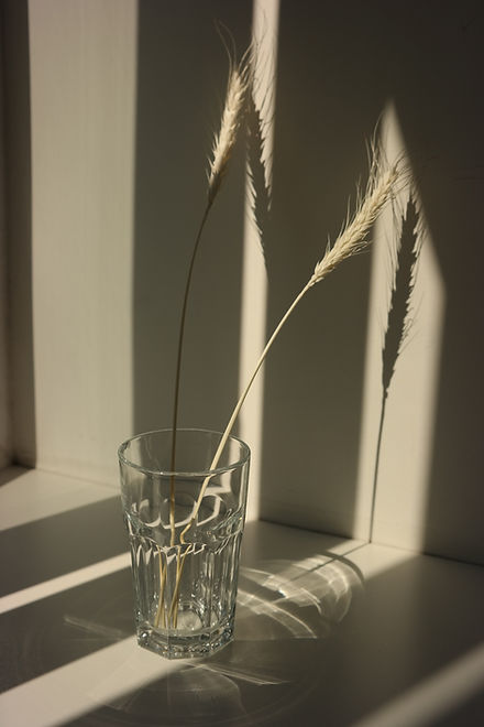 Glass With Wheat