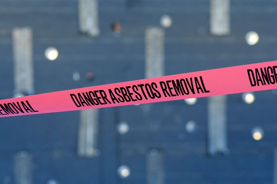 Asbestos Tape for dangerous removal caution