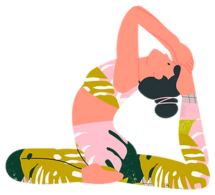 Illustration der Yoga-Pose
