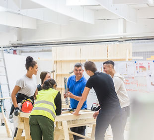 Team Collaborating Indoors