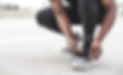 Tying Running Shoe