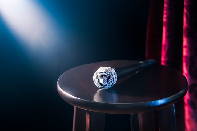 Microphone On Stool