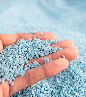 Blue Plastic Pellets