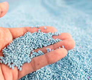 Blue Plastic Granules