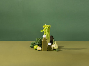 Présentoir à smoothies verts