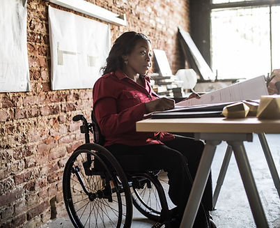 Businesswoman Working at Desk