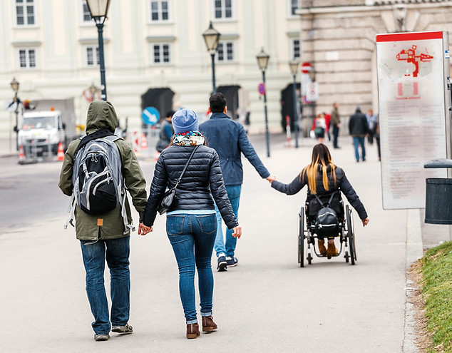 People Strolling Together