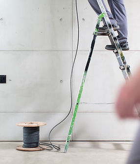 Installation de câbles électriques