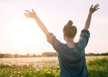 Woman Enjoying Vibrant health