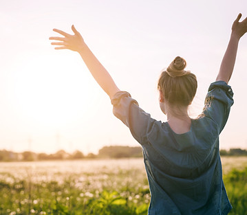 Woman Enjoying Sunset