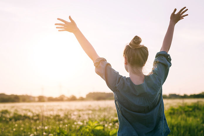 Woman Enjoying Sunset