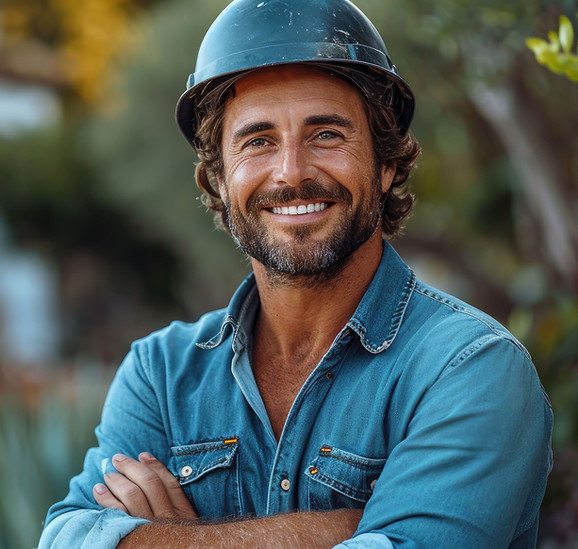 Smiling Construction Worker