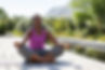 Meditating by the Pool