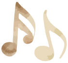 Watercolor Musical Notes