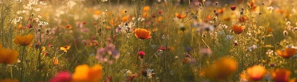 Sunlit Wildflower Meadow