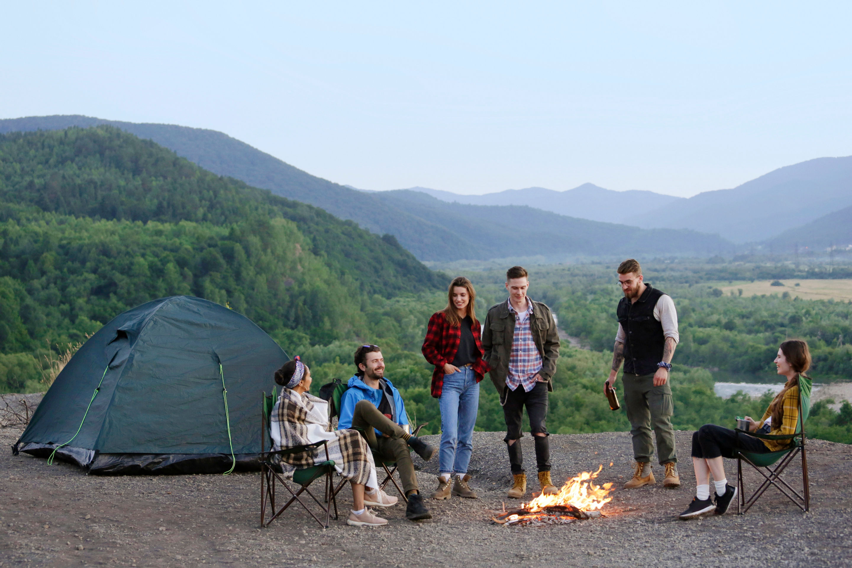 Hangin' at camp during the Saturday Bike Ride?