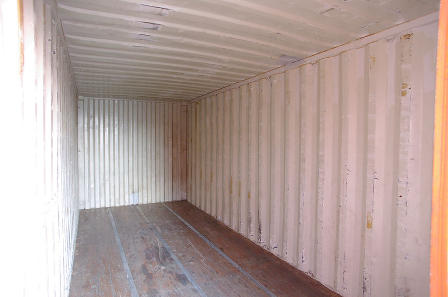 empty shipping container