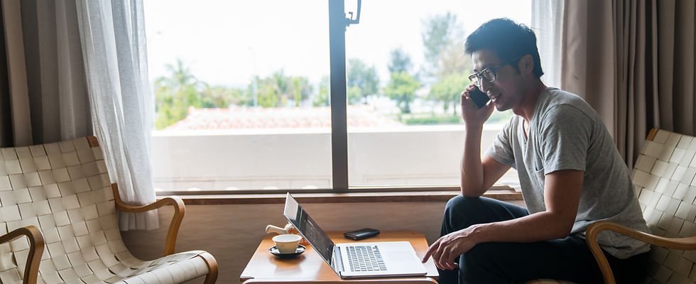 Working by Window