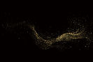 Goldene Glitzerwelle