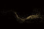 Goldene Glitzerwelle