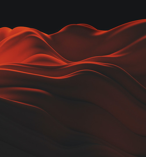 Red Fabric Waves