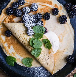Crêpes et mûres