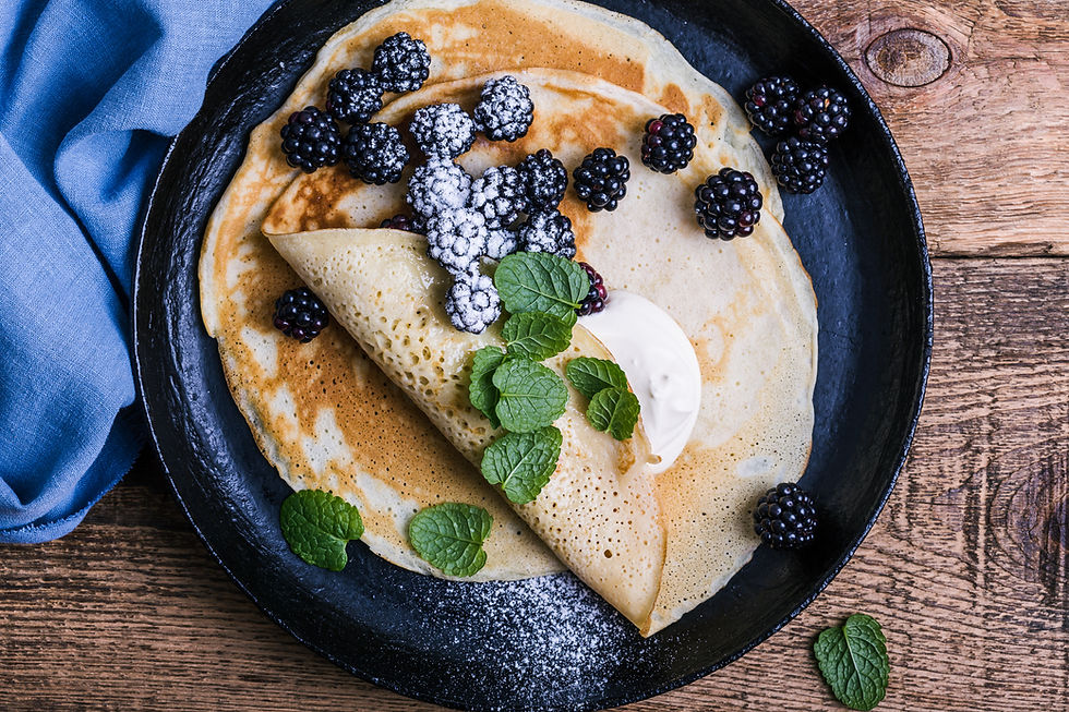 Crêpes et mûres