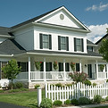 White Suburban House