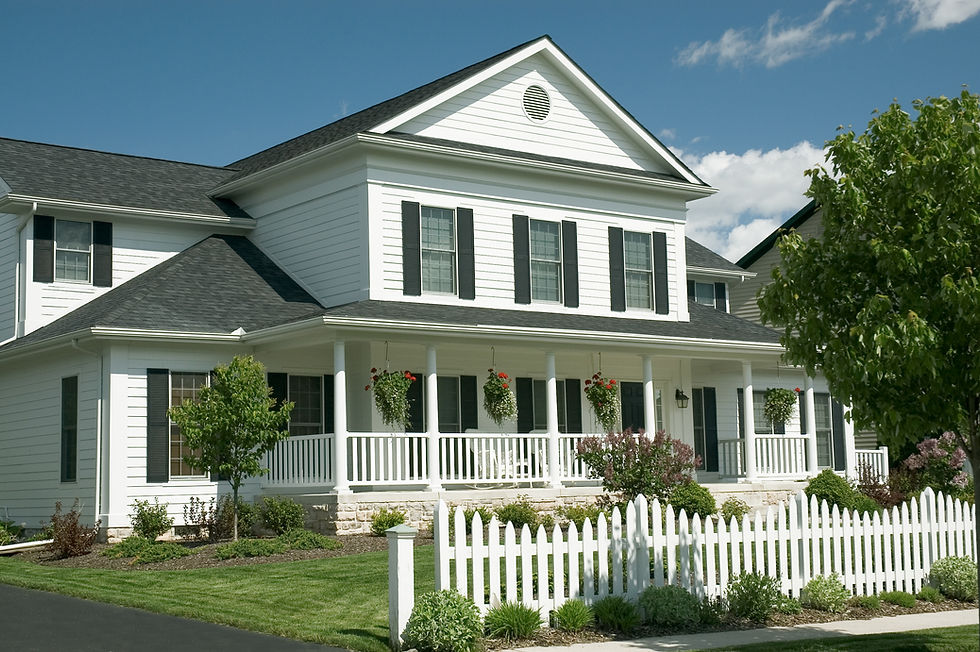White Suburban House