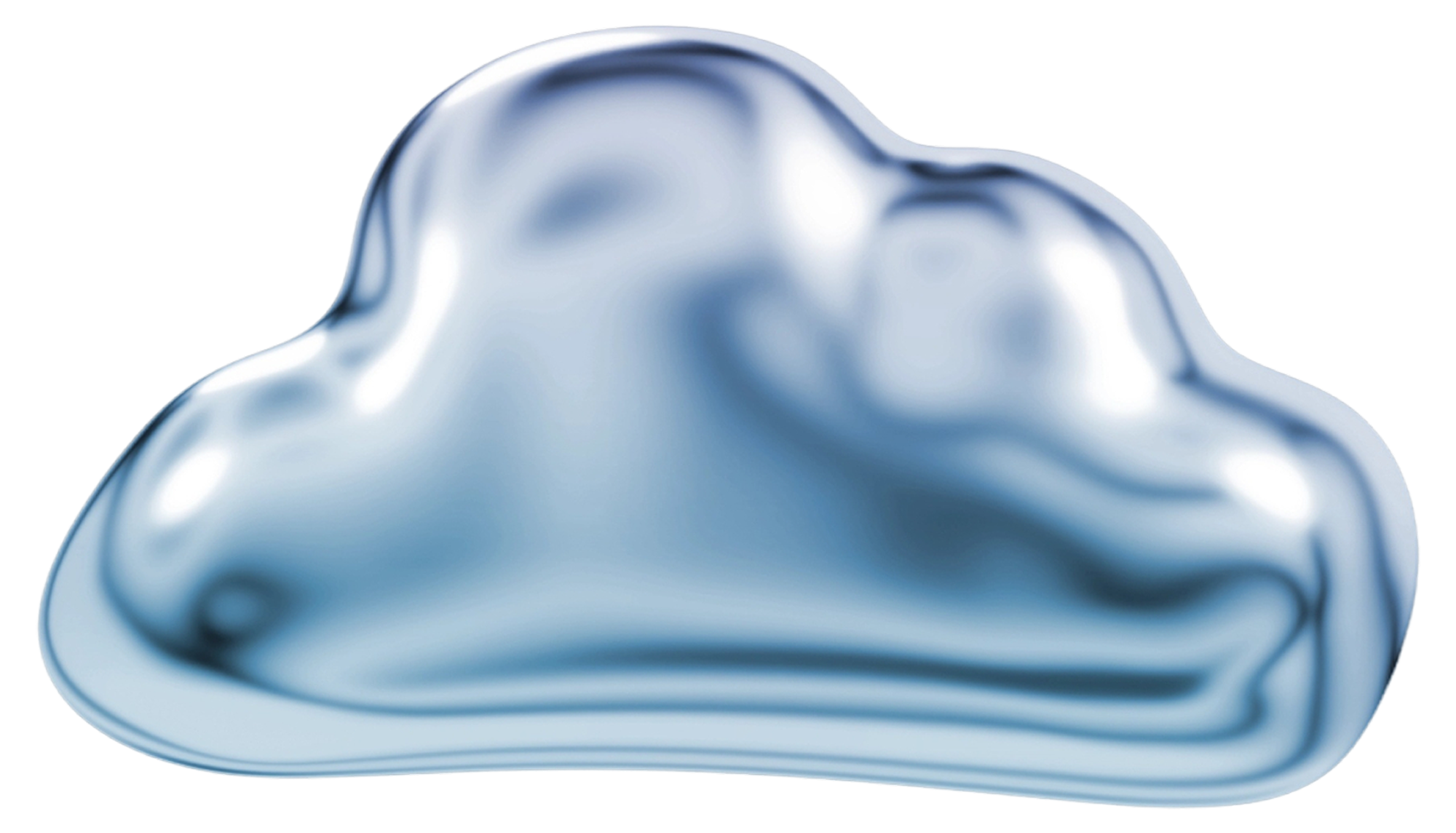 Metallic Cloud Shape