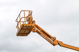 The Cage and Arm of an Hydraulic Lift Cherry Picker