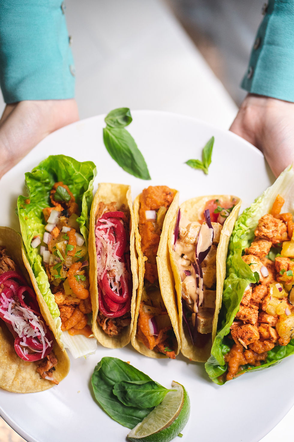 Tacos frais et colorés