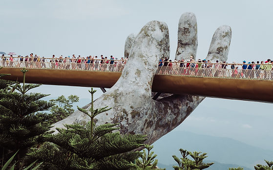 Golden Bridge in Da Nang , Vietnam