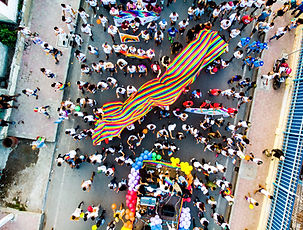 Pride Parade Crowd