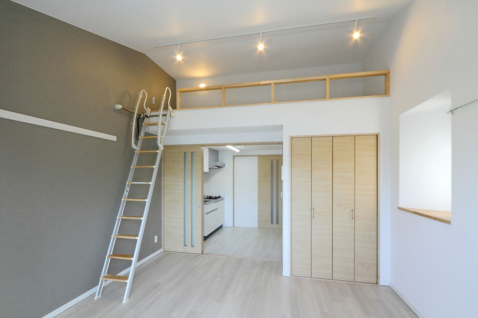 ロフト付きのワンルームマンション