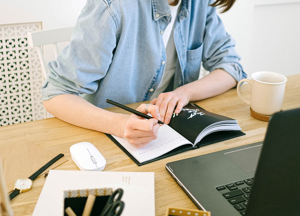 Woman Writing Notes