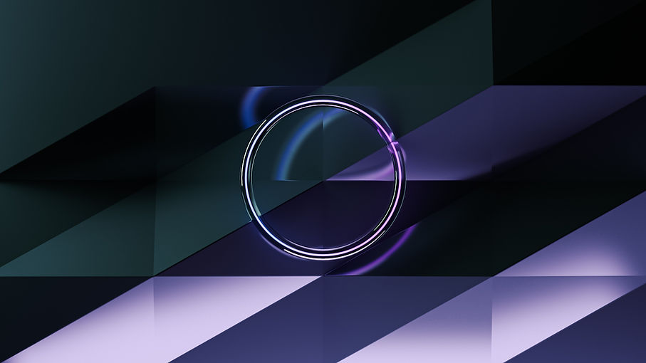 Abstract Neon Circle