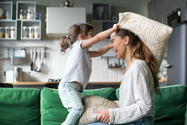 Living Room Pillow Fight