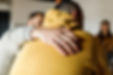 Comforting Hand on mans back for pastoral care