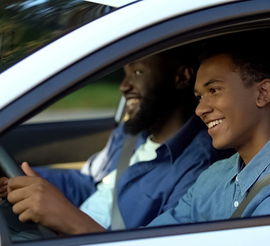 Andando em um carro