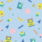 Playful School Supplies Pattern