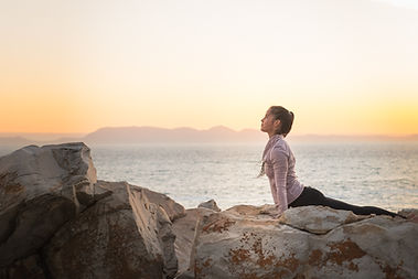 Yoga on the rocks