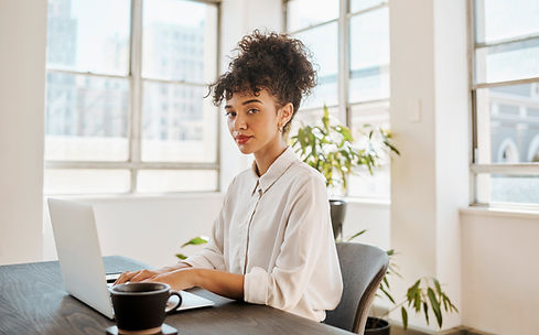 Woman working at desk