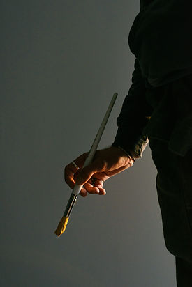 Artist with Paintbrush