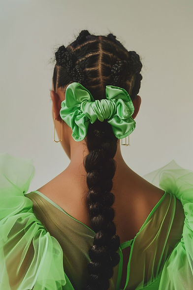 Woman with Braided Hair