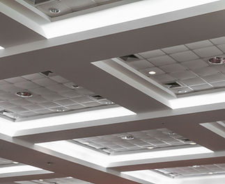 ceiling of business office building