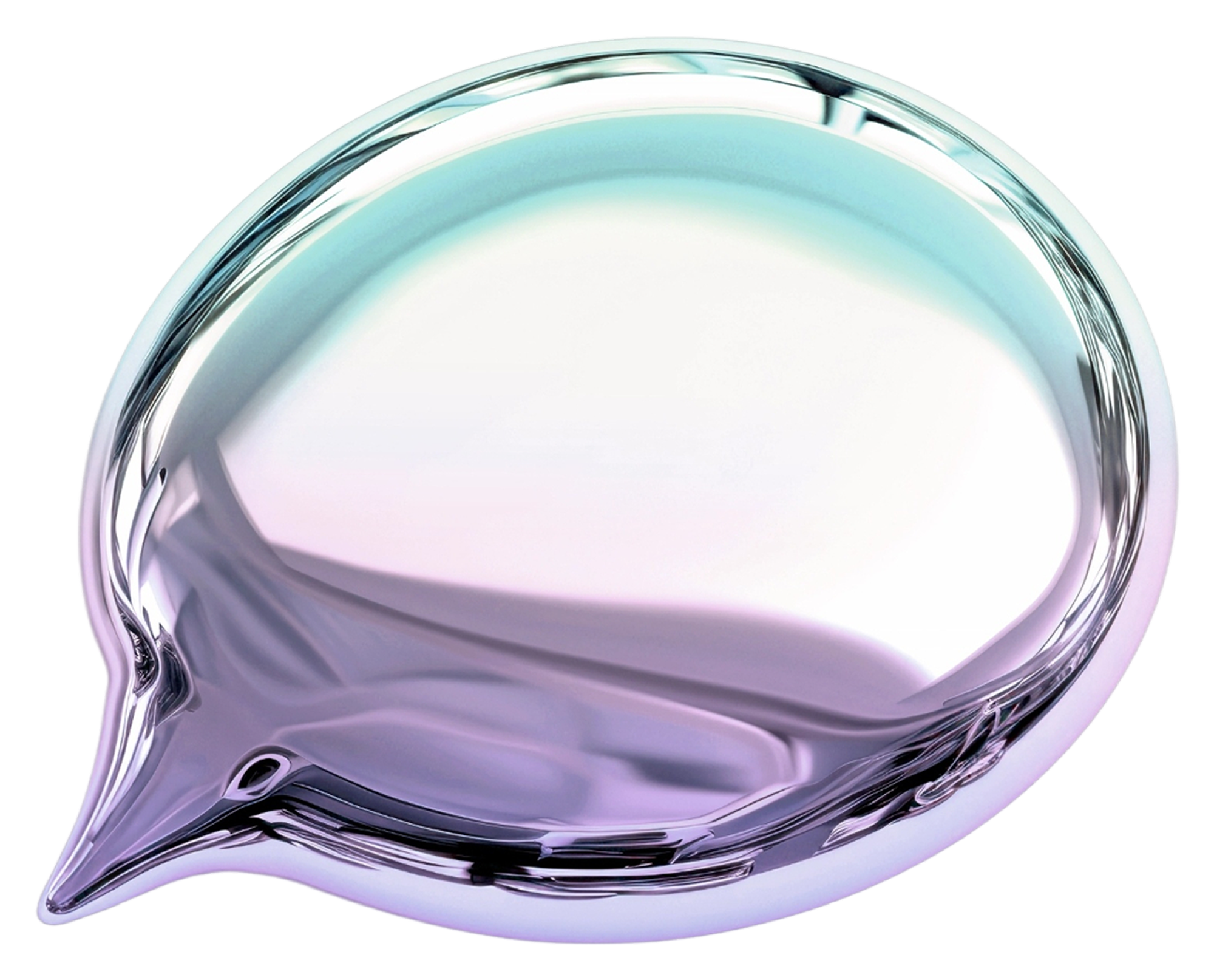 Iridescent Speech Bubble