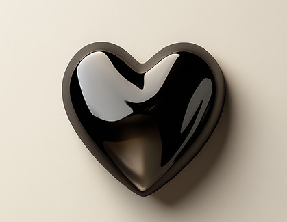 Black Heart Shape