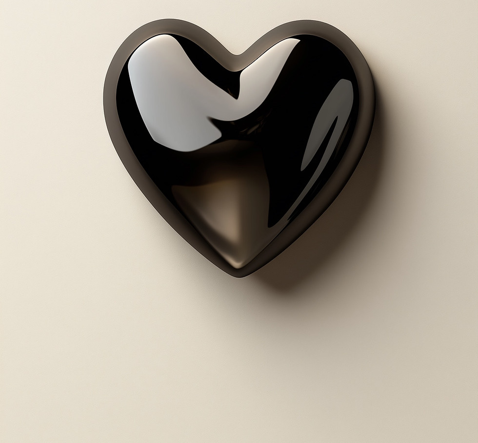 Black Heart Shape