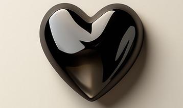 Black Heart Shape